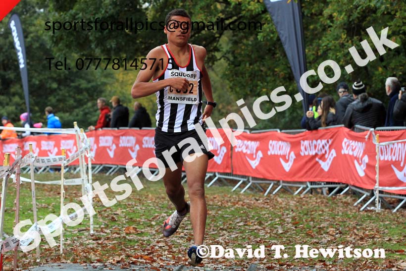 Mens Under-17s, 2022 National Cross Country Relays, Berry Hill Park, Mansfield.  Photo: David T. Hewitson/Sports for All Pics